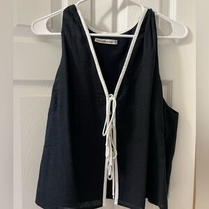 Abercrombie tie-front tank